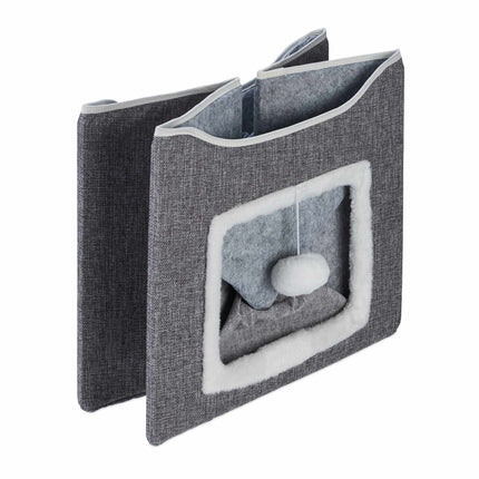 TASSORA - Collapsible cat pit in grey