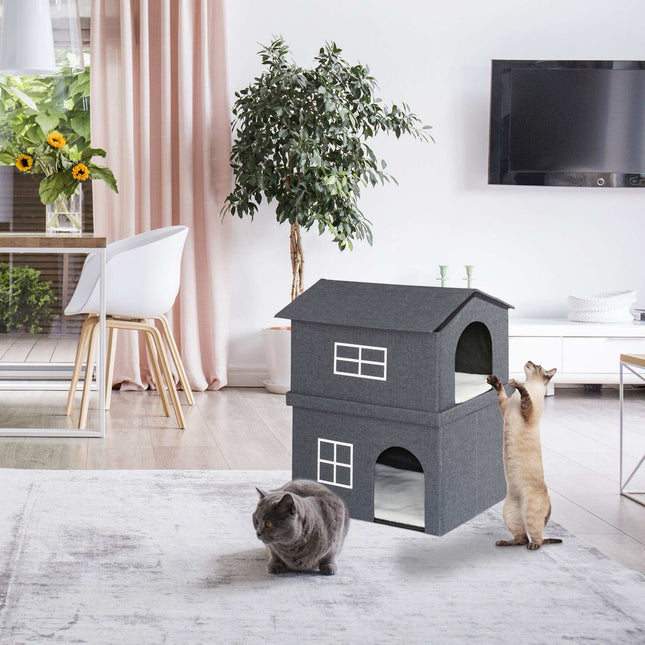 TASSORA - 2 storey cat house for indoors