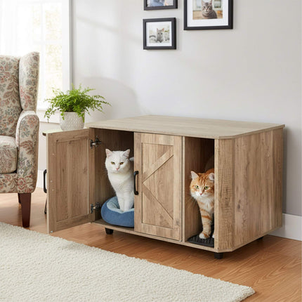 TASSORA - Cat Litter Cabinet - Discreet, Spacious, Multi-Functional