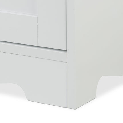 TASSORA - White cat cabinet for litter box
