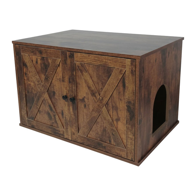 TASSORA - Cat Litter Cabinet with Side Entrance and Divider