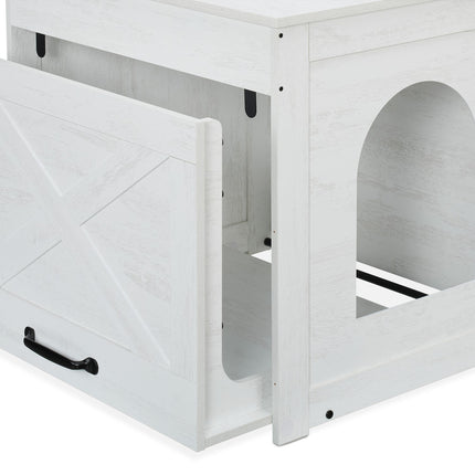 TASSORA - Cat Litter Cabinet with Scratching Mat and Drawer