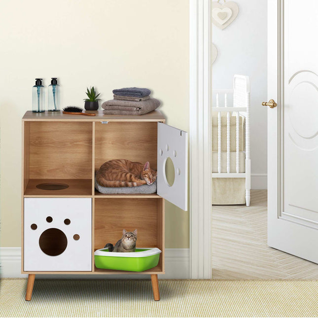 TASSORA - Cat cabinet with 4 compartments