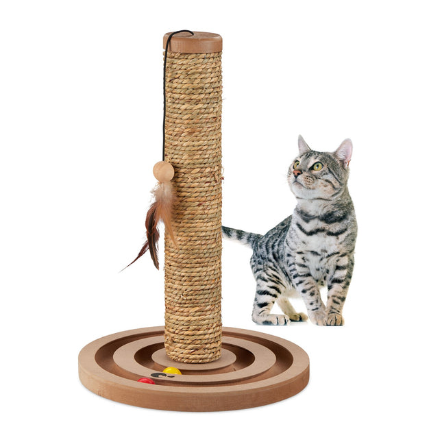 TASSORA - Cat Scratching Post with Toy Rope and Board