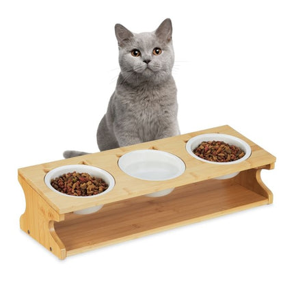 TASSORA - Feeding station for cats with 3 bowls